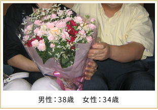 2007年ご成婚 男性38歳 女性34歳