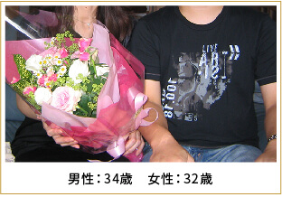 2008年ご成婚 男性34歳 女性32歳