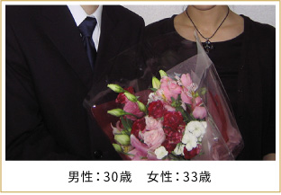 2008年ご成婚 男性36歳 女性27歳