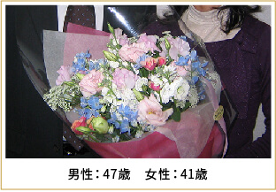 2008年ご成婚 男性47歳 女性41歳