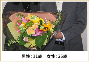 2009年ご成婚 男性31歳 女性26歳