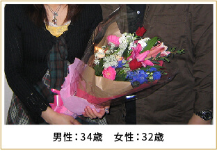 2009年ご成婚 男性34歳 女性32歳