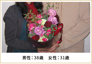 2009年ご成婚 男性37歳 女性30歳