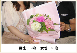 2011年ご成婚 男性43歳 女性37歳