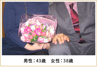 2011年ご成婚 男性38歳 女性34歳