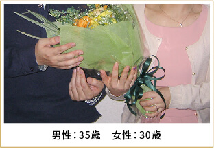 2013年ご成婚 男性47歳 女性39歳