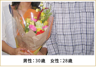 2013年ご成婚 男性40歳 女性30歳