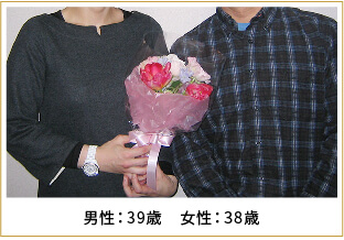 2013年ご成婚 男性38歳 女性35歳