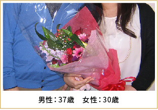 2013年ご成婚 男性36歳 女性30歳