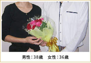 2014年ご成婚 男性38歳 女性36歳