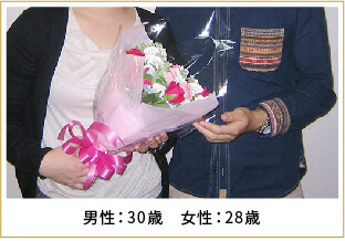 2014年ご成婚 男性30歳 女性28歳