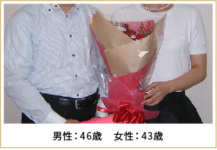 2015年ご成婚 男性46歳 女性33歳