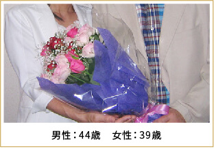 2015年ご成婚 男性44歳 女性36歳