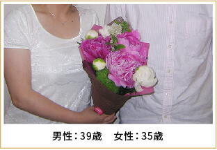 2015年ご成婚 男性39歳 女性35歳