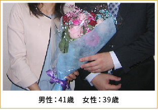 2016年ご成婚 男性41歳 女性38歳