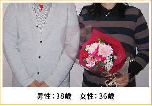 2016年ご成婚 男性38歳 女性36歳