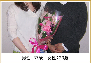 2016年ご成婚 男性37歳 女性29歳