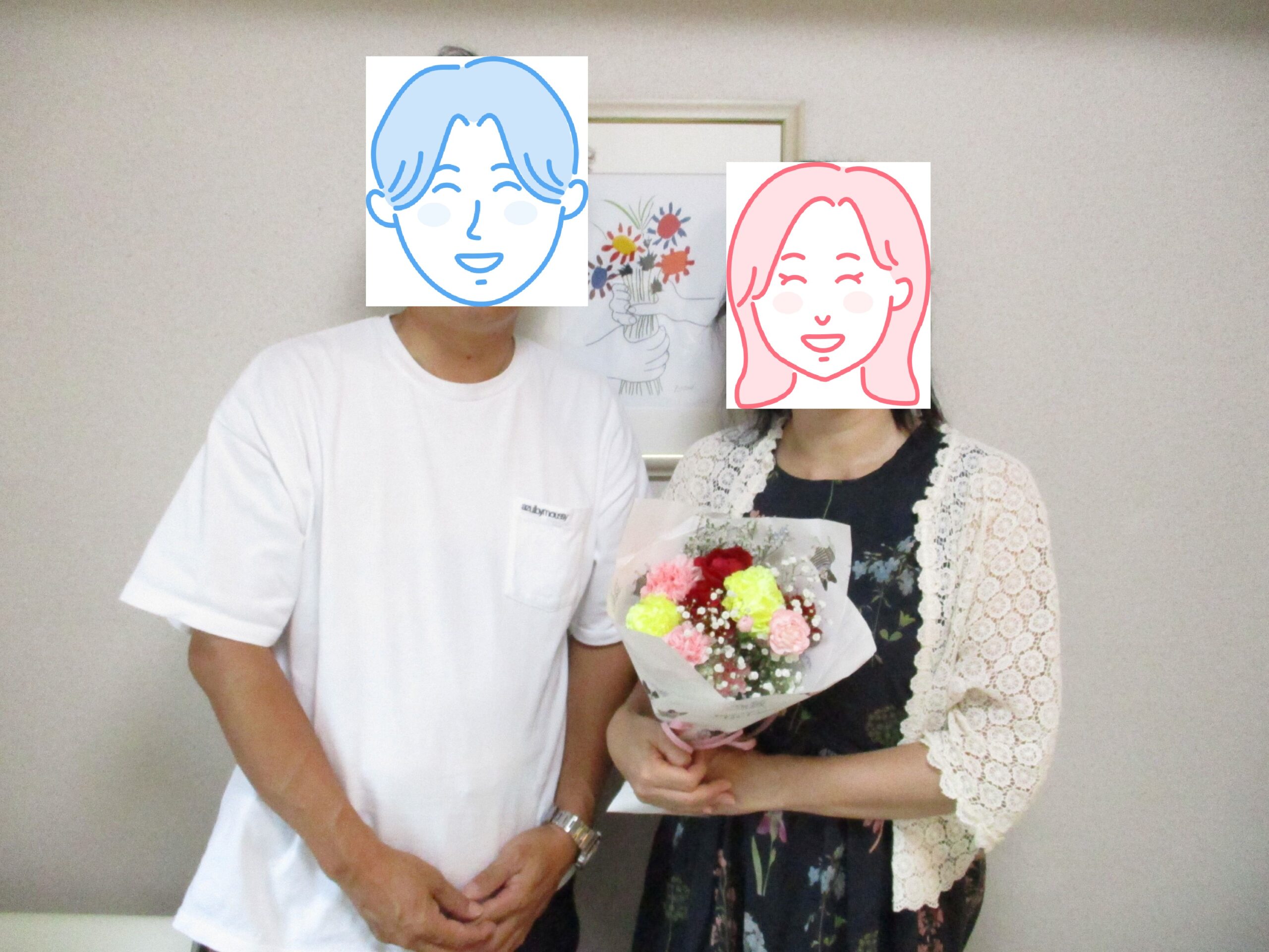 お見合いから2ヶ月でプロポーズという早さで進んだので、心配もしましたが、お互いの気持ちがブレる事はありませんでした！