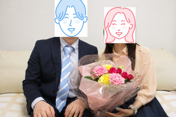 気持ちが良いほど真っ直ぐに、自分の気持ちを疑う事なく、1番初めにお見合いした方とご結婚を決められました！